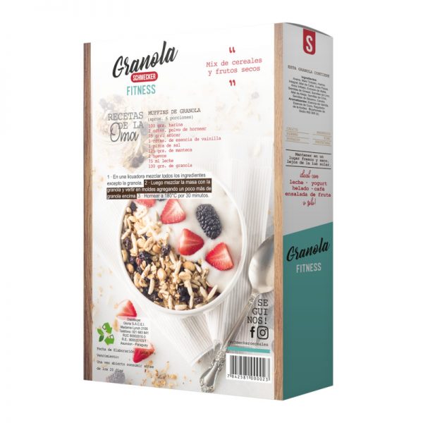 Granola Fitness Caja Dorso