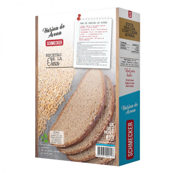 Harina de Avena dorso